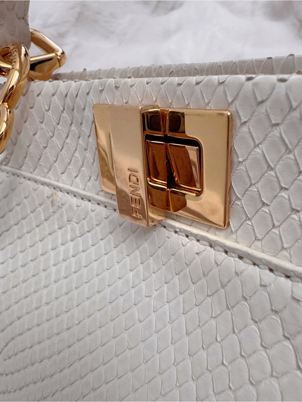 Fendi Python Mini Peekaboo - Picture 5 of 15
